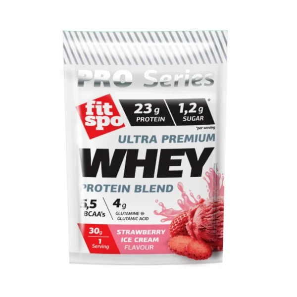 FitSpo Ultra Premium Whey proteino kokteilis Strawberry Ice Cream