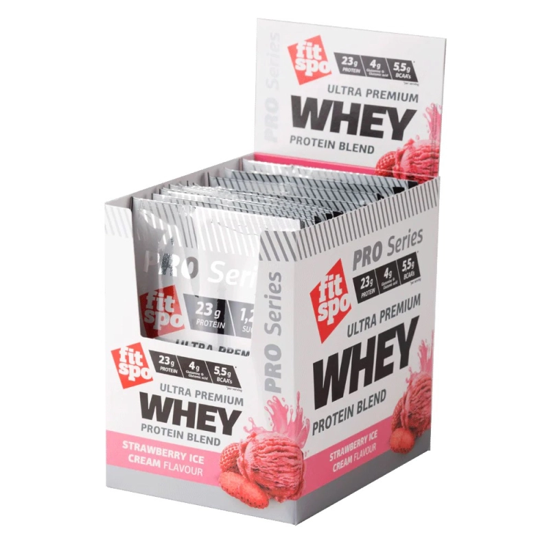 FitSpo Ultra Premium Whey proteino kokteilis Strawberry Ice Cream - Image 2