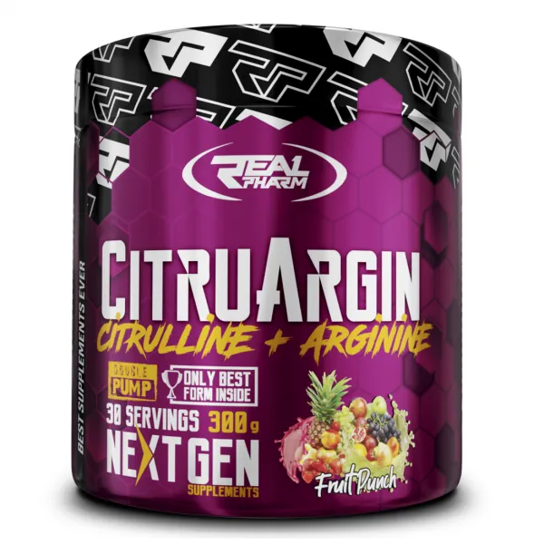 Real Pharm Citrulline Arginine (CitruArgin) 300 g ananasų skonio