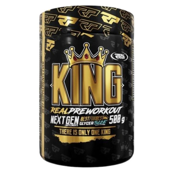 Real Pharm KING Pre-Workout 500 g citrinų ir apelsinų skonio