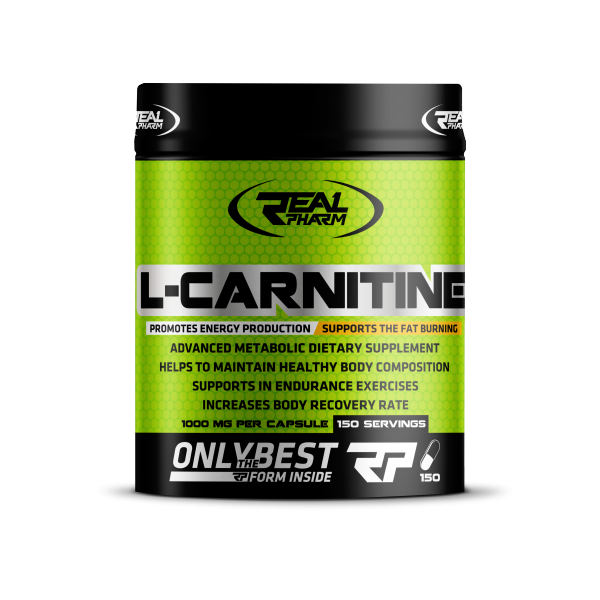 Real Pharm L-Carnitine 1000 mg 150 kapsulių